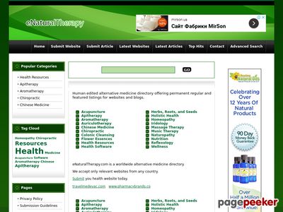ENATURALTHERAPY - ALTERNATIVE MEDICINE DIRECTORY   