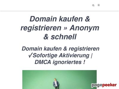 DOMAIN KAUFEN & REGISTRIEREN » ANONYM & SCHNELL